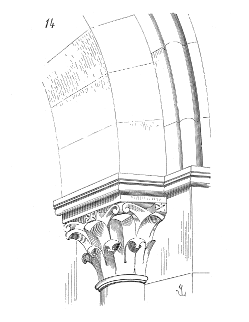 Głowica kolumny · wg Viollet-le-Duca